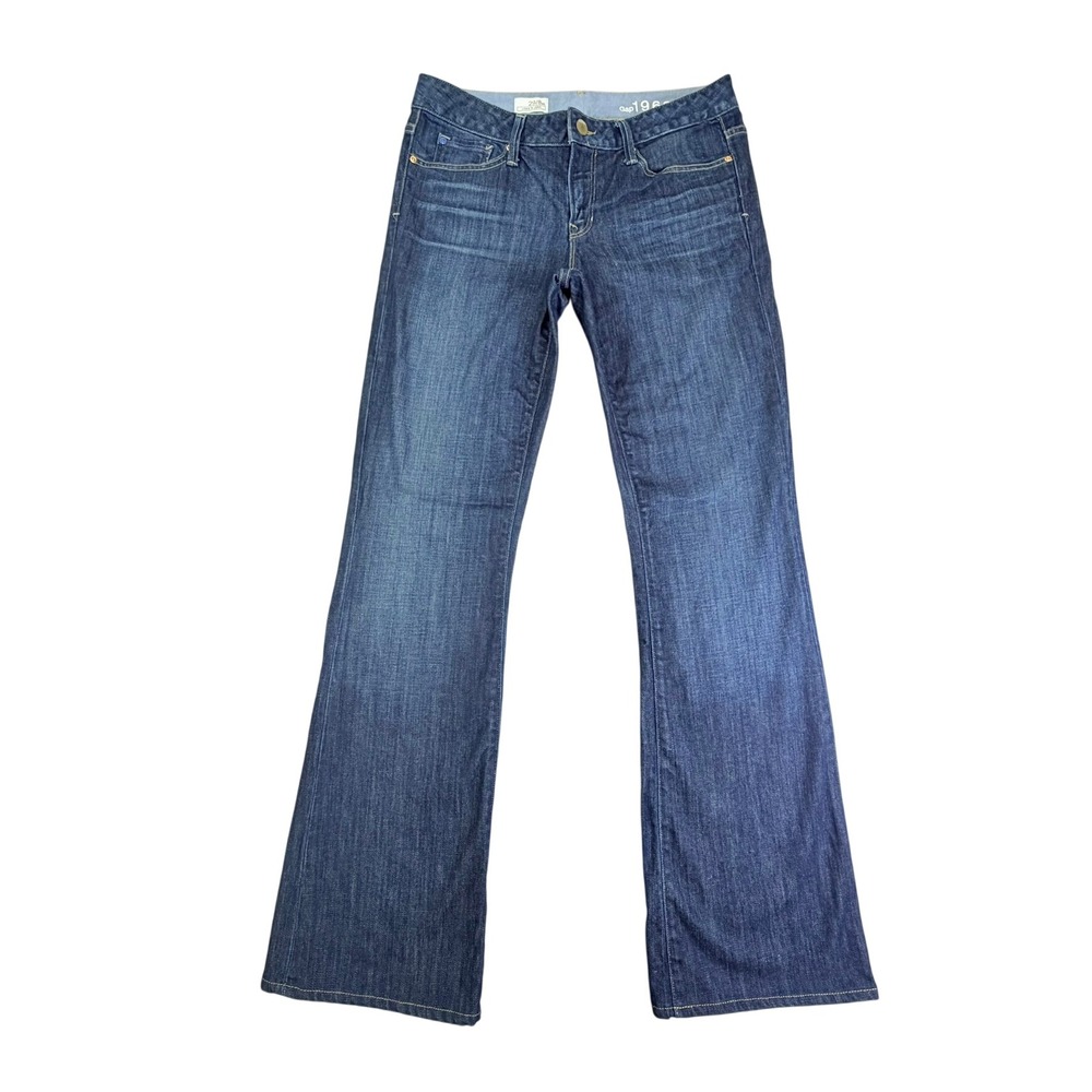 Gap Jeans Women 29/8XL Dark Wash Long & Lean Bootcut Denim 1969 Stretch